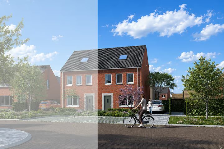 Halfvrijstaande gezinswoningen Type A3 54, Castenray