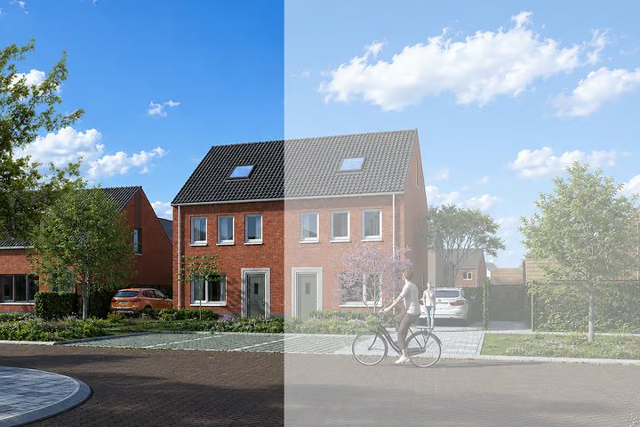 Halfvrijstaande gezinswoningen Type A3 55, Castenray